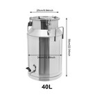 10 57 Gal 201 Stainless Steel Milk Jug With A Faucet Sealed Bucket Milk Can