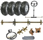 32  Go Kart Rear Axle Kit Wheels Front Steering For Golf Cart Trike Atv Quad