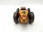 Vintage Mar Toys No  4 Tin Litho Wind Up Race Car 5    Non Working