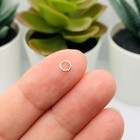 4mm  21g  Silver Plated Open Jump Rings - Us Seller