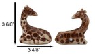 Zoo Safari Giraffe Lovers Ceramic Magnetic Salt Pepper Shakers Set Figurines