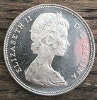 1966 Canada 80  Silver Dollar Proof Like Canoe Siver Dollar Straight Out Of Roll