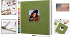 Self-adhesive Linen Photo Album - 11x10 6 Inch For Weddings And Anniversaries