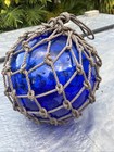 Japanese Glass Fish Floats - Cobalt - Large