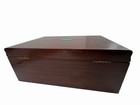     reed Barton Mahogany Silverware Chest Model 570 Flatware Storage Box     