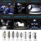 23pcs Car Interior White Led Light Bulb Dome Trunk Door Replacement Lamp Kit Us