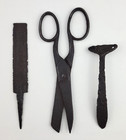 Fur Trade Iron Camp Relics -3 Pcs  Scissors  File  Handle -cass Co  Mn Artifacts