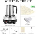 Saeuyvb Candle Making Kit With Wax Melter candle Wax For Candle Making   Diy Can