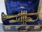 Vintage Original Big Band Brass Topper Trumpet With Original Case  21f 