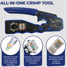 Rj45 Pass Through Crimping Tool For Network Cat6 Cat5-all In One  Rj45 Crimper