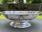 Vintage R Wallace 0721 Silver Soldered Pedestal 8  Bowl Lasalle Hotel  chicago 