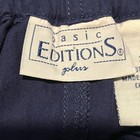 Basic Editions Plus Woman Blue Maxi Skirt Long Modest Cotton Slit Size 24