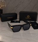 Versace Ve4464 Black Grey Men s 55 Mm Sunglasses