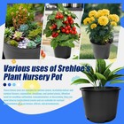 1   2  3 5 7 10 15 20 Gallon Plastic Nursery Pots Garden Plant Flower Pot