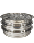 Polished Stainless Steel Stackable Three Tier Communion Trays W Cover   Cups