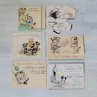 16 Vintage Birthday Cards Party Invitations Children Die Cut 1930 s Pastel Lot