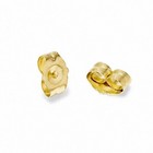 2 Ct  Moissanite Stud Earrings - Solid 14k Yellow Gold - Stunning   Sparkling