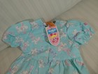 Rare Vtg Oshkosh Bgosh 24m Bunny Rabbit Ribbon Bows Bubble Romper Nwt Easter C1