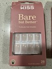 2 Pack Kiss Nails Bare But Better Trunude Glue Manicure Short