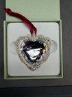 Judith Ripka Crystal Heart Clear Holiday Christmas Ornament - New With Box