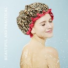 4 Pieces Shower Cap For Women  Elastic And Reusable  Environmental Protection