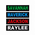  love It   Custom Embroidered Name Tag 5in X 1 5in Size