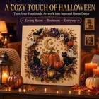 Halloween Diy Pearl Art Kit Diamond Painting Skull Witch Pumpkin Bead Craft Gift