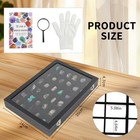 2pcs Rock Collection Display Box rock Collections For Kids And Adults gemstone 