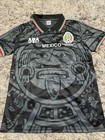 Mexico National Futbol Team 1998 Retro Black Soccer Jersey S-4x Read Drescrip   