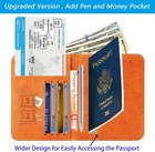 Passport Holder Cover Wallet Travel Essentials Rfid Blocking Leather Card Case