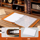 Sunflower Leather 3 Ring Binder 1 Inch Round Ring Binder Holds 200 Sheets 8 5 x1