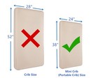 Waterproof Fitted Porta mini Crib Mattress Protector  Quilted And Noiseless M   