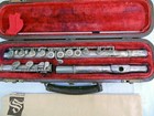 Vintage King H n  White Flute Sterling Silver Head W case 1955-1960 