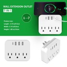 Usb Wall Outlet Extender Surge Protector Power Hub 4-port 5a Fast Charging Usb-c