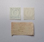 Queen Elizabeth Ii Coronation 2 5p 3p 4p Lot Red Blue Purple Postmarked Stamps