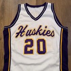 Washington Huskies Jersey Game Worn Team Issue Basketball Vintage 1990s Sewn 46