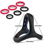7pcs Silicone Cock Ring Super Stretchy Strong Stay Hard Penis Rings Men Sex Toys