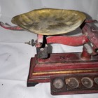 Antique Henry Troemner  Cast Iron Apothecary Wieghted Scale No 7