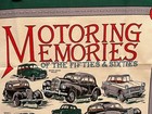 Vintage Motoring Memories Of 50 s And 60 s Tea Towel Fabric Cars Vehicle Art