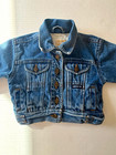 London Fog Unisex Kids Blue Denim Jacket L Button Front Collared Lined Pockets