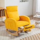 Rocking Chair nursery Rocking Chairs With Soft Seat High Backrest Sofa Footrest