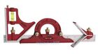 12  Combination Tri Square W Stainless Steel Ruler  Protractor   Centering Heads