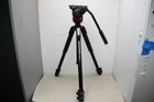 Manfrotto 055 Tripod Mvh502ah Fluid Video Head Pro Aluminum Kit Italy