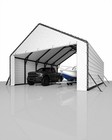 20ft Wide Heavy Duty Pe Carport     Waterproof Outdoor Garage Shelter For Car     