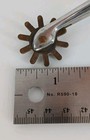 Coronet Western Riding Spurs Pair Leather Straps 10 Point Rowels As Is