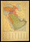 1921 Vintage Arabia Map Mecca Turkey Persian Gulf Persia Palestine Old Antique