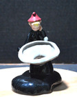 Pixie Elf Sitting On Mushroom Planter Hand Painted Signed