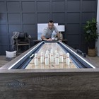 American Legend Kirkwood 9    Shuffleboard Table With Led Rails  Bowling Game Set 