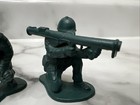 Vintage Toy Lot 3 Different Auburn Rubber Large Green Army Soldiers Made Usa