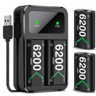 2x6200 Mwh Rechargeable Battery Pack With Charging Dock For Xbox One series X s